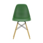 Vitra Eames Plastic Side Chair RE DSW stol 17 emerald -golden maple