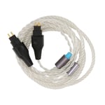 2 Pin Sound Cable 4 Core Silver Plated Copper 3 In 1 Cable Replacement For H GDS