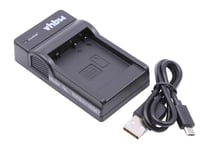 vhbw Chargeur de batterie USB compatible avec Panasonic Lumix DC-GX880 socle de chargement pour caméra