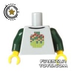 LEGO Mini Figure Torso - Pixelated Minifig Head Design