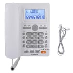 FANXIY Dual-port Extension Set Corded Telephone With Caller ID Display With Speakerphone Accessories Equitment(white)