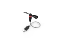 Realpower 335263, Svart, Grå, Röd, 1 Fläkt/-Ar, Handhållen Fläkt, 1 Styck, 1,5 W, 5 V