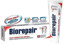 1pc non flouride biorepair fast sensitive REPAIR toothpaste 75ml repairs damage