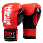 Gorilla Wear Ashton Pro Boxing Gloves Red & Black 10 Oz