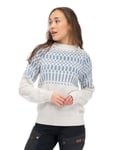 Bergans Nordmarka Merino Jumper Dam Vanilla White/Husky Blue M -
