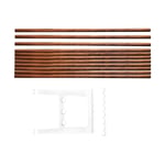 Essem Design Nostalgi bänk påbyggnad 100 cm Valnöt-vit