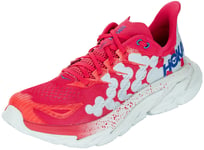 Hoka One Clifton Edge Geometric Shoes paradise pink/blue flower US M 5 | W 6 EU 37 1/3 Road Running 2022