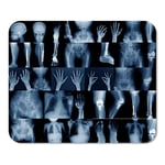 Mousepad Computer Notepad Office Accident Very Good X Ray Collection in Blue Tone Home School Game Player Computer Worker Inch