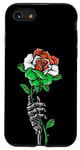 Coque pour iPhone SE (2020) / 7 / 8 Rose du Niger avec squelette drapeau du Niger Racines Souvenir du Niger