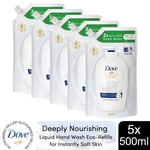 Dove Moisturising Liquid Hand Wash Eco-Refill for Silky Soft Hands, 500ml