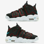 NIKE AIR MORE UPTEMPO GS SIZE UK 5.5 EUR 38.5 (DJ4610 001)BLACK/BLUE /FUSION RED