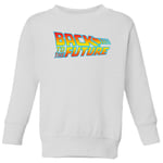 Back To The Future Classic Logo Kids' Sweatshirt - White - 3-4 Years - White