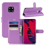huawei Huawei Mate 20 Pro PU Wallet Case Purple