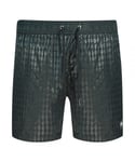 Karl Lagerfeld Mens Rue Street All Black Logo Swim Shorts - Size Large