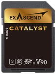 EXASCEND Carte SD 64GB UHS-II V90 R300/W280 Catalyst Serie