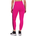 Adidas Designed To Move High-rise 3 Stripes 7/8 Sports Leggings Red XS / Regular Woman