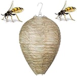 Home Holic 3Pack Wasp Nest Decoy, Natural and Safe Hanging Wasp Deterrent Repellent Eco-Friendly Decoy Repellent for Wasps Hornets Yellowjackets, Non-Toxic(11x8.7 inch)