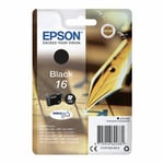 Original Epson 16, Black Ink Cartridge, WF-2540W WF-2630WF, WF-2650DWF, T1621