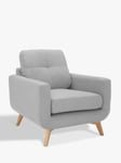 John Lewis Barbican Armchair, Light Leg, Aquaclean Connie Grey