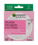 Garnier Micellar Återanvändbara Eco Pads SkinActive Sminkborttagningsservetter 3 st (W) (P2)