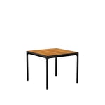 Houe - FOUR Table - 90 x 90 cm - Träfärgad - Träfärgad - Matbord utomhus - Metall/Trä