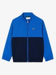 Lacoste Boys Colour Block Jacket - Ladigue/navy Blue, Blue, Size Age: 14 Years