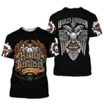 S-3XL Herr & Dam Motorcykel HarleyDavidson Casual Kortärmad T-shirt Tee Topp Present F 2XL