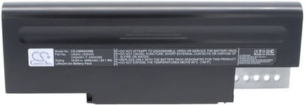 Batteri UN243S9-P för Fujitsu, 14.8V, 4400 mAh