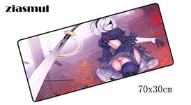 OLUYNG mouse pad Locked edge gaming mouse pad mouse mousepad for computer mouse mats notbook de nier automata padmouse computer 700x300mm Size 700x300x2mm mat 7