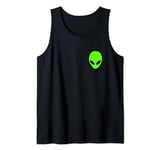 Green Alien Pocket Tshirt for Men Women | Green Alien Tank Top
