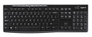Logitech K270 Wireless Keyboard for Windows, QWERTZ German Layout - Black