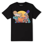 Nickelodeon Hey Arnold Buddies Unisex T-Shirt - Black - S - Black