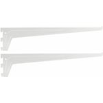 Cyclingcolors - 2x équerre console rigide aluminium gris t = 250mm épaisseur 2,5mm à suspendre colonne rail étagère meuble support renfort bois