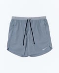 NIKE M STRIDE DRI-FIT 7" 2-IN-1 RUNNING SHORTS SMOKE GREY/DK SMOKE GREY/REFLECTIVE SILV Herr SMOKE GREY/DK SMOKE GREY/REFLECTIVE SILV