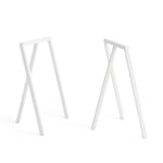 HAY - Loop Stand Frame White - White - Set Of 2 - Bordsben - Leif Jørgensen - Grå