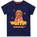 Waffle The Wonder Dog T-shirt | Girls Waffle Short Sleeve Top