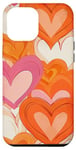 Coque pour iPhone 13 Pro Max Colorful Hearts Pattern Love Phone Cover