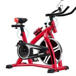 Zcm Sporting equipment Exercise bike home ultra-quiet indoor weight loss pedal exercise bike spinning bicycle fitness equipment (Color : Red)