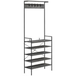 Kitchen Bakers Rack Microwave Stand Coffee Bar with 5 Shelves