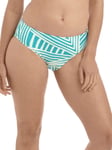 XS (8) Fantasie La Chiva Striped Bikini Brief Mid Rise Bikini Bottoms Swimwear