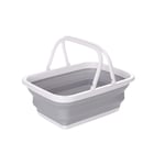 ZECAN Collapsible Sinks, Folding Camping Picnic Baskets with Sturdy Handle, Portable Dish Washing Tub Multifunction Storage Containers for Outdoor Hiking Home