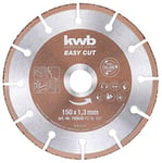 kwb Easy-Cut universel Disque à tronçonner au carbure 150 mm x 1,3 mm, Disque flexible pour divers matériaux, Alésage 22,23 mm, 150mm