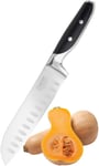 Sabatier Professional Oriental Santoku Knife - 7in/17.5cm Full Tang Blade Forged from High Chrome Taper Ground Stainless Steel, Twin Rivet Comfort Handle. Sharper for Longer, by Taylors Eye Witness