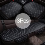 GPPSUN Auto Seat Pad, Car Seat Cushion PU Leather Fit for Land Rov-er Sport, Waterproofcar Seat Protector, 3 Pieces,White Line