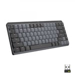 Logitech MX Mini Mechanical tastatur RF trådløs + Bluetooth QWERTY US International Grafitt, Grå