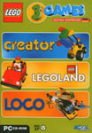 Lego 3 Games Pack (Creator / Legoland / Loco) [import allemand]