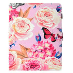 JIan Ying Case for Kindle Paperwhite 1/2/3/4 Gen 6.0" Slim Lightweight Protective Cover Flower butterfly