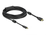 DELOCK – Active USB Type-C™ to HDMI Cable (DP Alt Mode) 4K 60 Hz 7 m (85973)