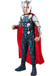 RUBIES - Avengers Officiel - Déguisement Classique Thor Enfant - Taille S - 3-4 ans - 90 à 104 cm - Costume Combinaison Blanche et Bleue et Casque - Pour Halloween, Carnaval - Idée Cadeau de Noël