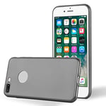 cadorabo Coque pour Apple iPhone 8 Plus / 7 Plus / 7S Plus en Metallic Gris - Housse Protection Souple en Silicone TPU avec Anti-Choc et Anti-Rayures - Ultra Slim Fin Gel Case Cover Bumper
